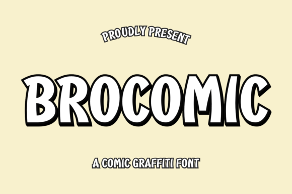 Brocomic: A Bold and Energetic Display Font for Creative Projects