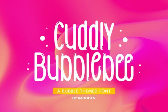 Discover Cuddly Bubblebee: A Playful Font for Editorial Charm