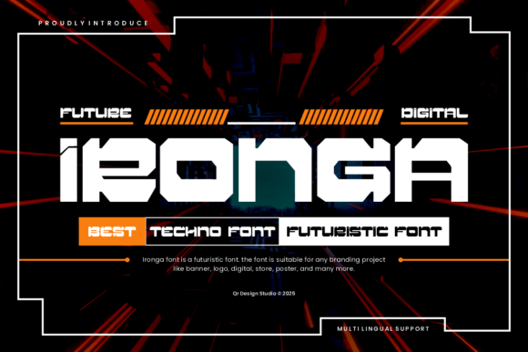 Enhance Your Brand with Ironga: A Futuristic Display Font