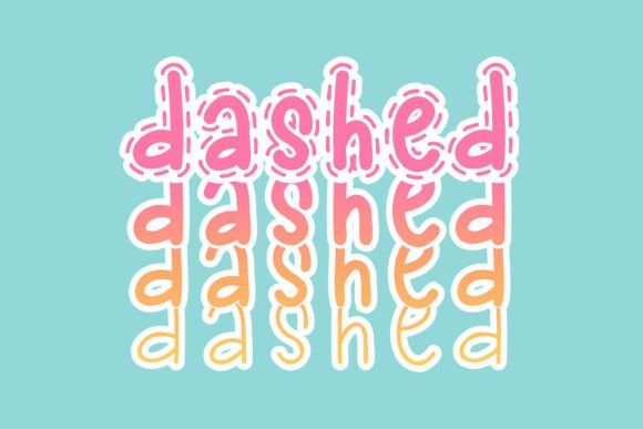 Exploring Dashedline Stacked: A Playful Typeface for Editorial Design