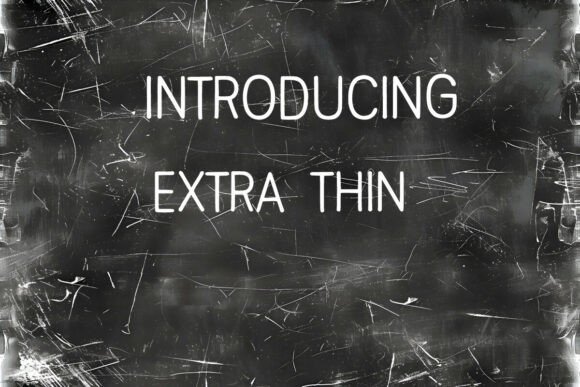 Extra Thin: A Delicate Display Font for Designers