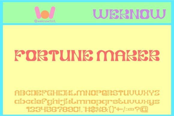 Fortune Maker: A Retro Display Font for Creative Branding