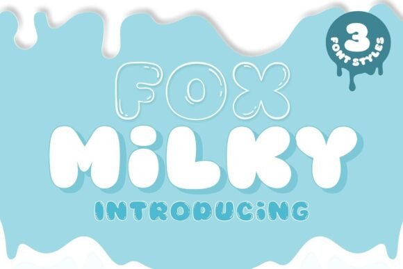 Fox Milky: A Fun and Bubbly Display Font for Creative Campaigns