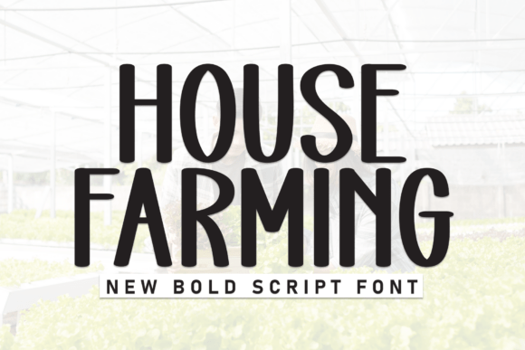 House Farming: A Charming Display Font for Makers