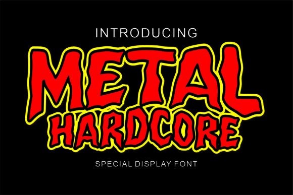 Metal Hardcore: A Bold Display Font for Impact