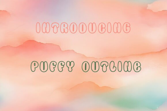 Puffy Outline: A Versatile Font for Crafters and Creators