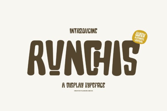Runchis: A Bold and Playful Display Font for Web Design