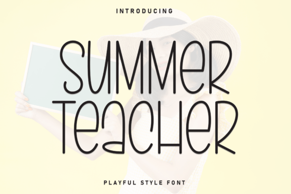 Summer Teacher: A Playful Display Font for Editorial Charm