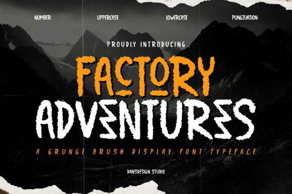 Unleash Creativity with Factory Adventures Font