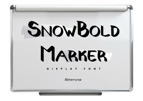 Unleash Creativity with Snowbold Marker Font
