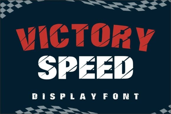 Victory Speed: A Grunge Display Font for Editorial Flair